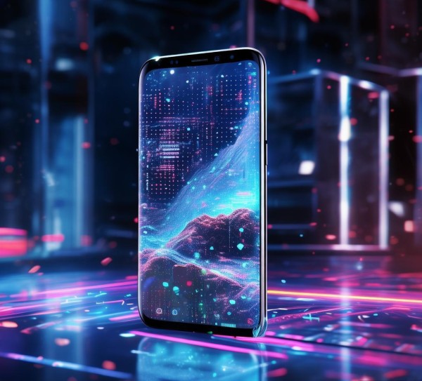 三星S8数字高科技动态壁纸，用动态视觉重塑手机屏幕的科技感