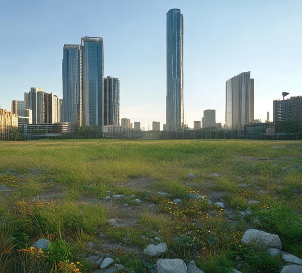 松北科技五街与创新三路交汇空地，城市新生的待解空间